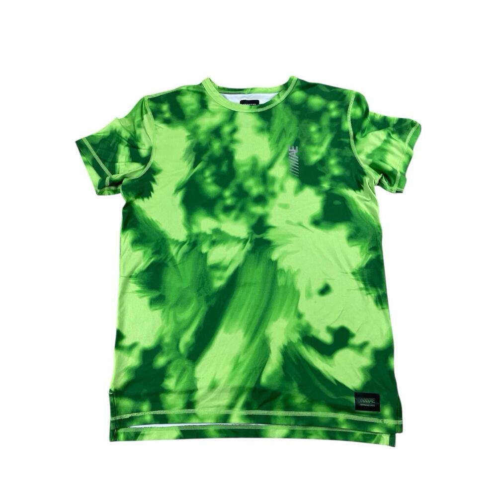 American Eagle AE Active Flex  T-Shirt Green Men's Medium Tall Activewear